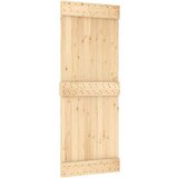 vidaXL Klizna vrata s priborom za montažu 80 x 210 cm masivna borovina | shoptok.hr