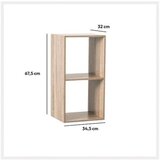 Five stalak sa 2 police 34,5x32x67,6cm drvo natural ( 138967 ) Cene