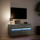  Zidni TV ormarić s LED svjetlima siva boja hrasta 100x31x45 cm | Eponuda.ba
