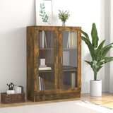 vidaXL Vitrina boja dimljenog hrasta 82,5 x 30,5 x 115 cm drvena Cijene