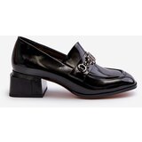 S. BARSKI Black Patent Leather Court Shoes with Block Heel S.Barski | Eponuda.ba