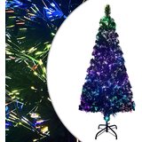 vidaXL umjetno božićno drvce sa stalkom zeleno 210 cm optička vlakna | shoptok.hr