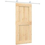  Klizna vrata s priborom za montažu 90 x 210 cm masivna borovina | shoptok.hr