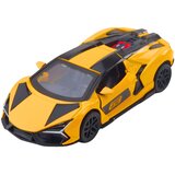 Racing Car Sports Metal Drive Opening Doors Yellow 1:32 | shoptok.hr