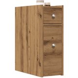 Maison Chic Ozka kopalniška kredenca - Kopalniška omarica - Kopalniški kabinet s kolesi artisian hrast inženirski les, (21794624) | Shoptok.si