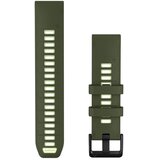 Garmin remen za sat QuickFit 22 mm, maslinastozeleni / limun-žuti silikon | shoptok.hr