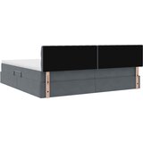  s od storage s uzglavljem Tamno siva 200 x 200 cm Baršun | shoptok.hr