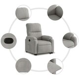 vidaXL Naslonjač na podizanje svijetlosivi od mikrovlakana | shoptok.hr