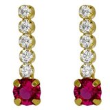 Victoria Cruz shine fuchsia gold mindjuše sa swarovski kristalima ( a4669-21dt ) | ePonuda.com