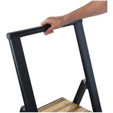 Wenko Črna aluminijasta nedrseča zložljiva lestev Wenko Stepladder II. | Shoptok.si