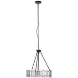 Premier Housewares Kovinska viseča svetilka s steklenim senčilom ø 46 cm Waldorf – Cene