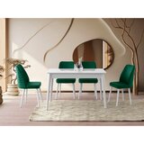 Hanah home lotus - 1124 white extendable dining Cene