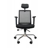 Kancelarijska stolica FA-6070 od mesh platna - Crna Cene