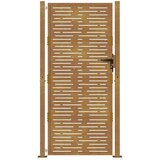  Vrtna vrata 100x175 cm od korten čelika, kvadratni dizajn | shoptok.hr