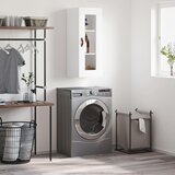 Maison Chic Stenska omarica - Zidna omarica bela 34,5x34x90 cm iu831, (22063203) | Shoptok.si