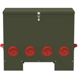  Hranilica za piliće 2 pcs Maslinasto zelena 60.5 x 29 x 51 cm | shoptok.hr