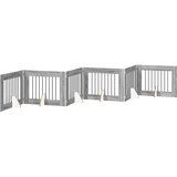  Vrata za pse s postoljem 6 pcs Siva sonoma 80 x 60 cm | shoptok.hr