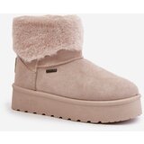 Big Star Platform Snow Boots with Fur Light Beige | ePonuda.com