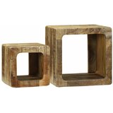 TV Jedinice 2 pcs Smeđa 36 x 30 x 36 cm Čvrsto drvo manga Cijene