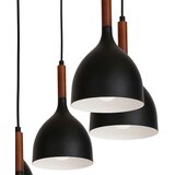  Luster na sajli NOAK WOOD 5xE27/15W/230V crna/bukva | Eponuda.com