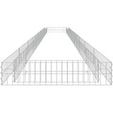 vidaXL Gabionska povišena gredica od pocinčanog čelika 800x100x20 cm | shoptok.hr