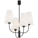  Argon 1822 - Luster na štapu SAFIANO 4xE27/15W/230V crna | Eponuda.com