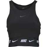 Nike Majice brez rokavov CROP TAPE TOP Črna