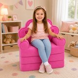 Lean Toys Otroški naslanjač 2v1 princeska roza | Shoptok.si