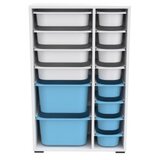 Hanah home višenamenska polica rine 2D4K8U white blue | ePonuda.com