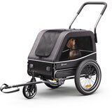 Klarfit Goldie S Hybrid, prikolica za bicikl za pse, za male/srednje pse, poliesterska mreža Cijene
