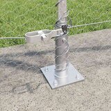  Heksagonalna ograda s betonskom osnovom 50 x 0,8 m Srebrna | shoptok.hr