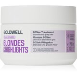 Goldwell Dualsenses Blondes & Highlights 60Sec Treatment njega za intenzivnu regeneraciju za plavu i kosu s pramenovima 200 ml Cijene