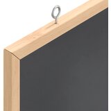  Ploča za pisanje kredom s okvirom od masivnog borovog drva crna 100 x 55 cm | shoptok.hr