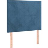  Box spring postelja z vzmetnico LED temno modra 90x200 cm žamet, (20929587) | Shoptok.si