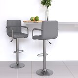 Furnova Barski stolčki 2 kosa sivo umetno usnje, (22056032) | Shoptok.si
