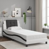 Okvir kreveta s LED-om bez madraca Zadar bijelo-crni 80x200cm | shoptok.hr