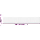 vidaXL Preproga pravokotna temno rjava 80x500 cm bambus | Shoptok.si