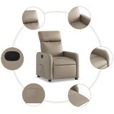  Naslonjač od umjetne kože boja cappuccina | shoptok.hr