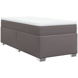 vidaXL Krevet s oprugama i madracem sivi 80 x 200 cm od umjetne kože Cijene