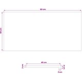  Prozorske klupice 2 kom. Smeđa 80 x 40 x 2 cm | shoptok.hr
