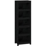 Maison Chic Knjižna omara - Knjižni regal črna 50x35x154 cm trdna borovina, (21725440) | Shoptok.si