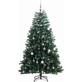  Umjetno božićno drvce 300 LED sa šarkama i kuglicama 240 cm | shoptok.hr