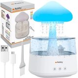 Ruhhy 24378-Ovlaživač zraka s LED noćnom lampom i rain efektom – 450 ml, aromaterapija, USB-C | Shoptok.si