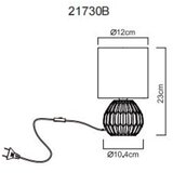 Globo 21730B - Stona lampa SYLAS 1xE14/40W/230V plava | Eponuda.com
