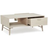 Furnhouse Mizica z mizno ploščo v hrastovem dekorju v naravni barvi 75x120 cm Porto – | Shoptok.si