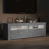  TV ormarić s LED svjetlima siva boja betona 120 x 35 x 40 cm | shoptok.hr