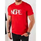 DStreet Men's red T-shirt with print
