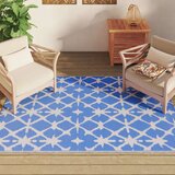 vidaXL Vanjski tepih plavo-bijeli 140x200 cm PP | shoptok.hr