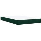 Box spring krevet s madracem tamnozeleni 120x200 cm baršunasti | shoptok.hr