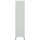 Ormarić s ključem i 6 pretinaca čelični 90 x 45 x 180 cm sivi | shoptok.hr